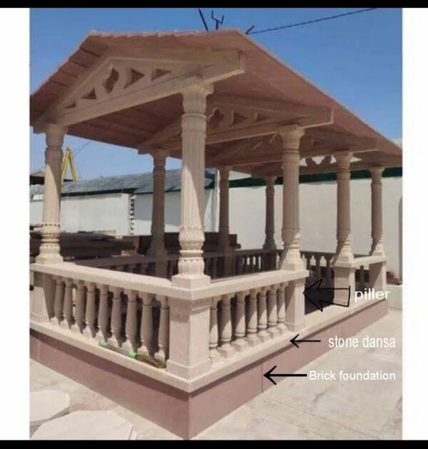 Stone Gazebo for Garden