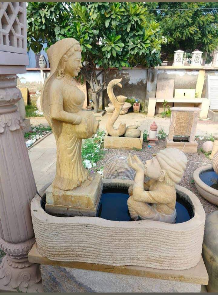 sandstone garden planter