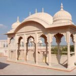Outdoor Sandstone Chhatri for Garden