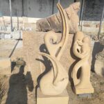 Sandstone abstract sculpture