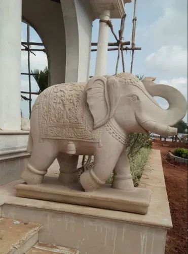 Sandstone Elephant Statue