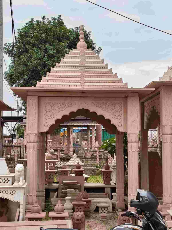 Pink Sandstone Chatri 7Ft