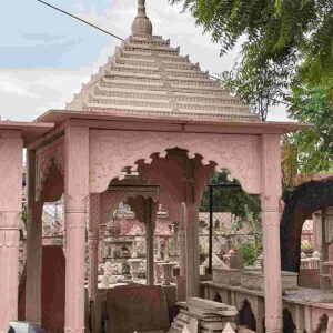 Pink Sandstone Chatri 9 Feet