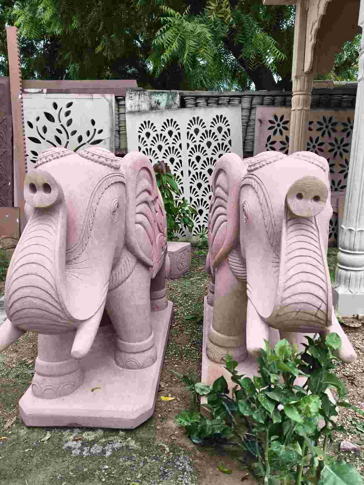 Sandstone Elephant Statue