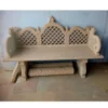 Sandstone garden bench