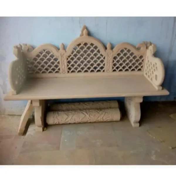 Sandstone garden bench
